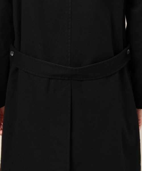 BEAUTY&YOUTH UNITED ARROWS（ビューティーアンドユースユナイテッドアローズ）の「BY フラノ スタンドフォールカラー コート ◆（ステンカラーコート・メンズ・ブラック/ベージュ・SMALL/LARGE/X-LARGE/MEDIUM）」の10枚目の写真