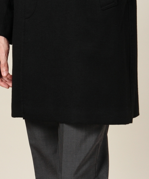 BEAUTY&YOUTH UNITED ARROWS（ビューティーアンドユースユナイテッドアローズ）の「BY フラノ スタンドフォールカラー コート ◆（ステンカラーコート・メンズ・ブラック/ベージュ・SMALL/LARGE/X-LARGE/MEDIUM）」の11枚目の写真