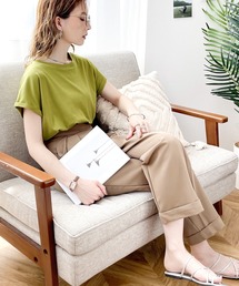 classicalelf | さらり滑らか。綿100％、シンプルフレンチトップス(Tシャツ/カットソー)