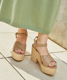 LIPSERVICE | クロスパターンウエッジサンダル(サンダル)