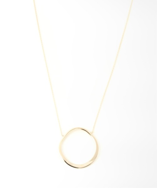 Lilas ニュアンスカーブネックレス K10 美品 今週終了 Lilas ニュアンスカーブネックレス K10 美品 今週終了