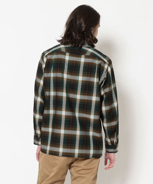 PENDLETON（ペンドルトン）の「PENDLETON/ペンドルトン　OPEN COLLAR  L/S SHIRT（シャツ/ブラウス・メンズ・アイボリー/グリーン・MEDIUM/LARGE）」の3枚目の写真