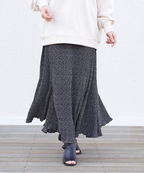 Chico（チコ）の「小花柄ワッシャースカート（スカート）」 - WEAR