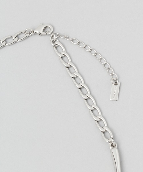 JEANASIS（ジーナシス）の「オーバラップチョーカーネックレス/937033（ネックレス・レディース・シルバー/ゴールド・FREE）」の7枚目の写真