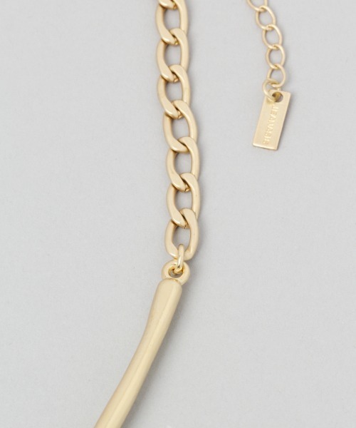 JEANASIS（ジーナシス）の「オーバラップチョーカーネックレス/937033（ネックレス・レディース・シルバー/ゴールド・FREE）」の5枚目の写真