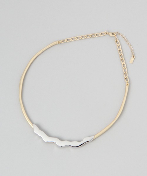 JEANASIS（ジーナシス）の「オーバラップチョーカーネックレス/937033（ネックレス・レディース・シルバー/ゴールド・FREE）」の10枚目の写真