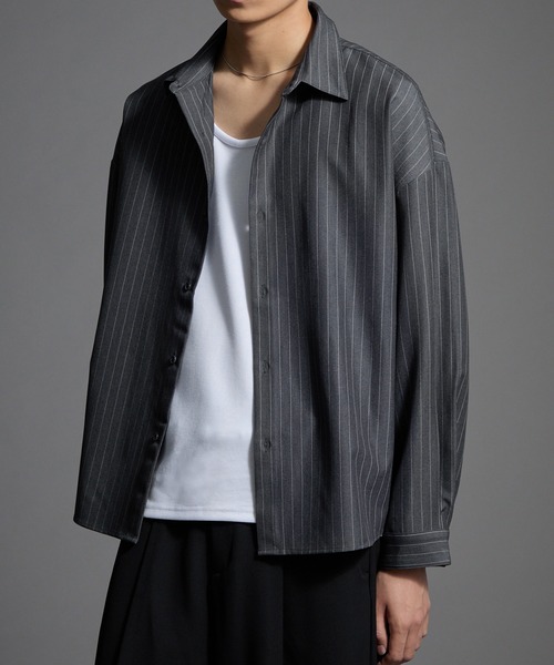 TOWNCRAFT / タウンクラフト 60S OMBRE OPEN COLLAR SHIRT MADE IN