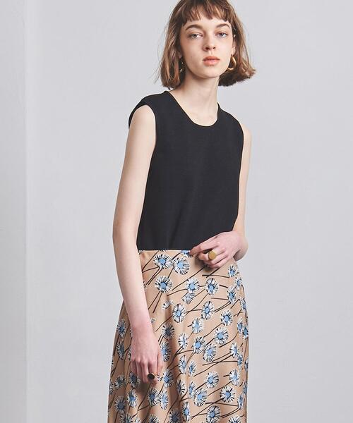 Gunn Johansson（グンヨハンソン）の「＜Gunn Johansson（グン ヨハンソン）＞ミラノリブ ノースリーブ プルオーバー◆（ニット/セーター・レディース・ネイビー/オフホワイト・38）」の2枚目の写真