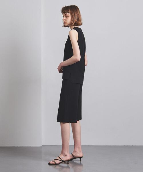 Gunn Johansson（グンヨハンソン）の「＜Gunn Johansson（グン ヨハンソン）＞ミラノリブ ノースリーブ プルオーバー◆（ニット/セーター・レディース・ネイビー/オフホワイト・38）」の4枚目の写真