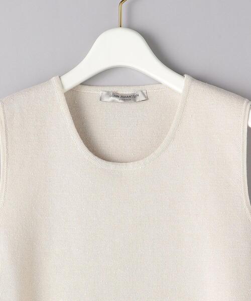 Gunn Johansson（グンヨハンソン）の「＜Gunn Johansson（グン ヨハンソン）＞ミラノリブ ノースリーブ プルオーバー◆（ニット/セーター・レディース・ネイビー/オフホワイト・38）」の11枚目の写真