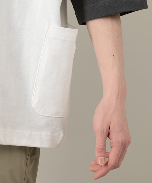 SlashDate(スラッシュデイト)の「サイドポケットワイド半袖Tシャツ(Tシャツ/カットソー・メンズ・ブラック/カーキ/ピンク・M/L)」の15枚目の写真