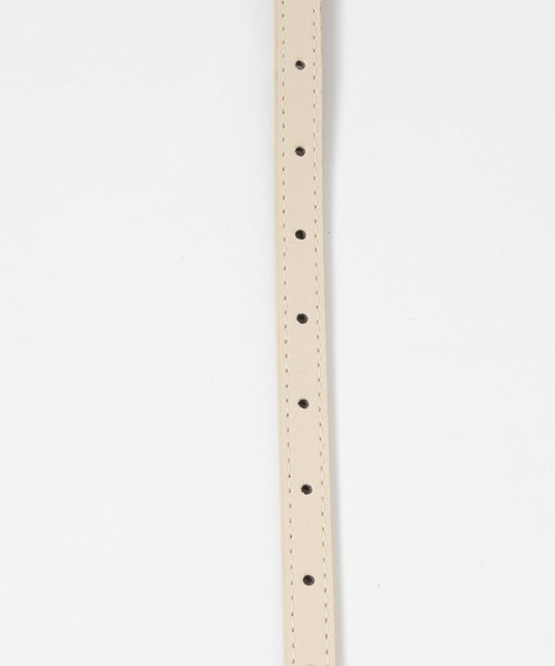 WEGO（ウィゴー）の「WEGO/ウエスタンバックル細ベルト（ベルト・レディース・ブラック/オフホワイト/その他1・FREE）」の4枚目の写真