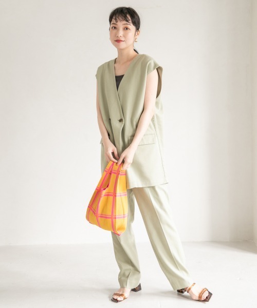 LOWRYS FARM（ローリーズファーム）の「マルシェＢＡＧ　948007（ハンドバッグ・レディース・パープル/ネイビー/イエロー/ホワイト×ブラック/グリーン・FREE）」の21枚目の写真