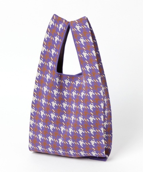 LOWRYS FARM（ローリーズファーム）の「マルシェＢＡＧ　948007（ハンドバッグ・レディース・パープル/ネイビー/イエロー/ホワイト×ブラック/グリーン・FREE）」の9枚目の写真