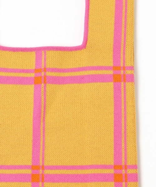 LOWRYS FARM（ローリーズファーム）の「マルシェＢＡＧ　948007（ハンドバッグ・レディース・パープル/ネイビー/イエロー/ホワイト×ブラック/グリーン・FREE）」の14枚目の写真