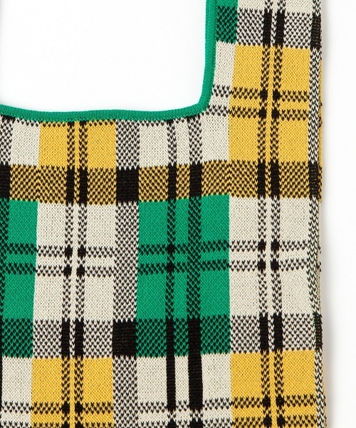 LOWRYS FARM（ローリーズファーム）の「マルシェＢＡＧ　948007（ハンドバッグ・レディース・パープル/ネイビー/イエロー/ホワイト×ブラック/グリーン・FREE）」の7枚目の写真