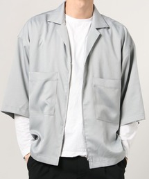 WEGO | WEGO/オーバーサイズジップアップシャツ(シャツ/ブラウス)