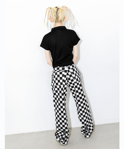 X-girl（エックスガール）の「#1 SKATER TWILL FLIGHT PANTS（その他パンツ・レディース・ブラック/マルチ・S/M/XS）」の16枚目の写真