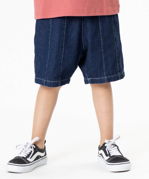 BREEZE(ブリーズ)の「WEB限定注 サルエルデニムパンツ(その他パンツ・キッズ・ブルー/ネイビー・90/100/140/120/80/110/130)」の1枚目の写真