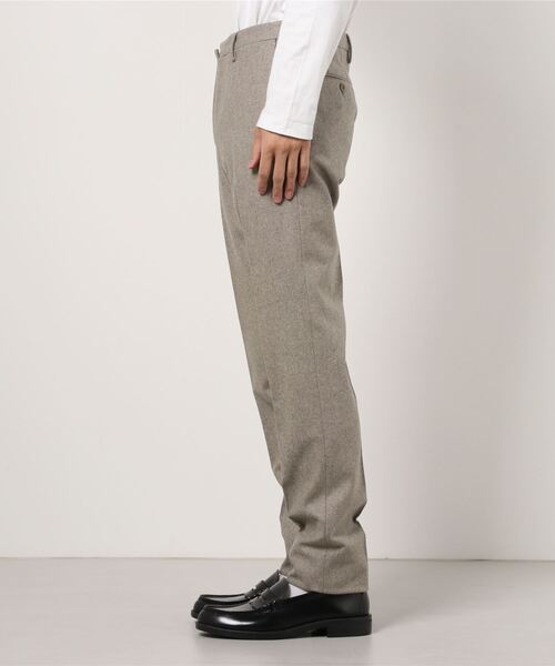 INCOTEX（インコテックス）の「INCOTEX / ウールフランネルソリッドテーパードパンツ（その他パンツ・メンズ・ベージュ・46）」の2枚目の写真