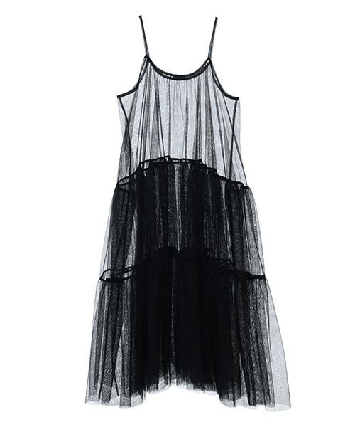Candy Stripper（キャンディストリッパー）の「TULLE CAMISOLE ワンピース（ワンピース・レディース・ブラック/ライトグリーン/イエロー・2）」の13枚目の写真
