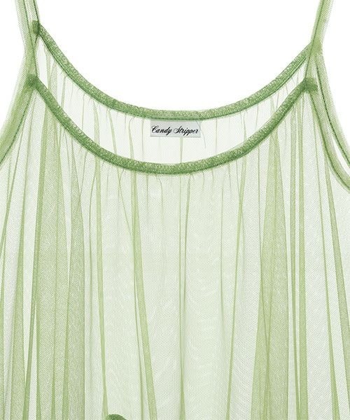 Candy Stripper（キャンディストリッパー）の「TULLE CAMISOLE ワンピース（ワンピース・レディース・ブラック/ライトグリーン/イエロー・2）」の8枚目の写真