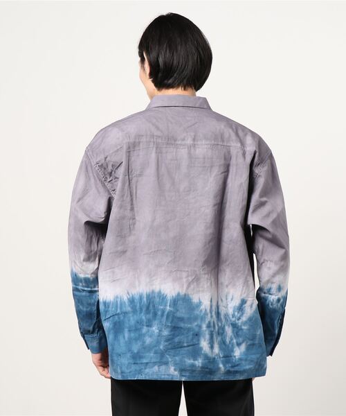 D895 新品未使用 タグ付き L フラグスタフ 定価49,500円 メンズ F-LAGSTUF-F】TIE DYE L/S POCKET SHIRTS（シャツ/ブラウス）｜F