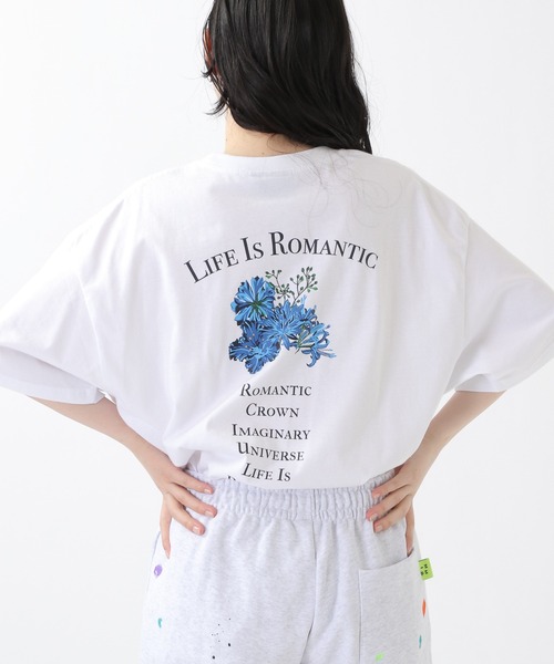 ROMANTIC CROWN(ロマンティッククラウン)の「ROMANTIC CROWN/WILD フラワーT 2949503(Tシャツ/カットソー・レディース・ホワイト/ネイビー/その他1・SMALL/MEDIUM/LARGE/X-LARGE)」の9枚目の写真