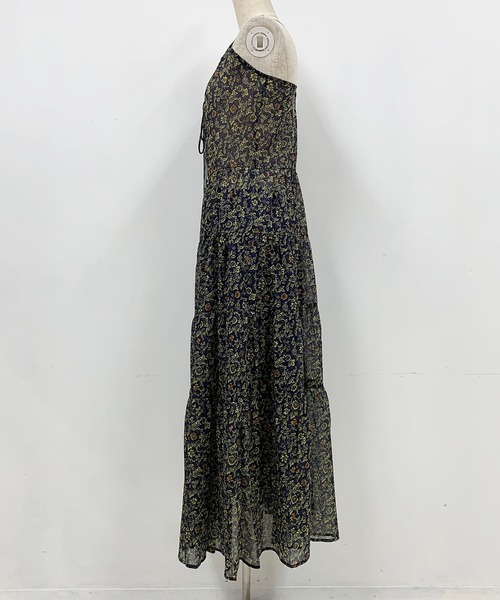 PICCIN（ピッチン）の「フラワープリントドレス（ペチコート付き）（ワンピース・レディース・ベージュ/ネイビー・M）」の4枚目の写真