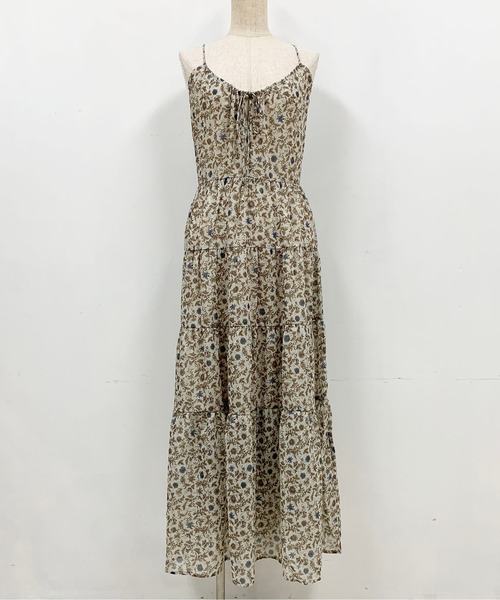 PICCIN（ピッチン）の「フラワープリントドレス（ペチコート付き）（ワンピース・レディース・ベージュ/ネイビー・M）」の18枚目の写真