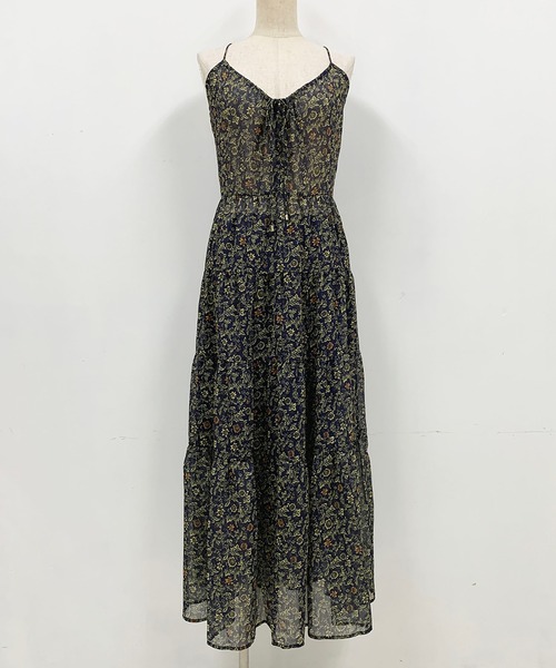 PICCIN（ピッチン）の「フラワープリントドレス（ペチコート付き）（ワンピース・レディース・ベージュ/ネイビー・M）」の19枚目の写真