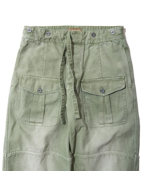 Nigel Cabourn（ナイジェルケーボン）の「Nigel Cabourn P-52 MIX RACE PANT CANVAS HERRINGBONE MIX (ナイジェルケーボン )(オリーブ)(Men's)(80421350020)（カーゴパンツ・メンズ・オリーブ・34/32）」の8枚目の写真