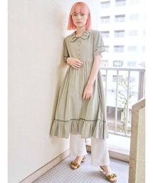 merry jenny | くるくるパイピングカラーワンピース(ワンピース)