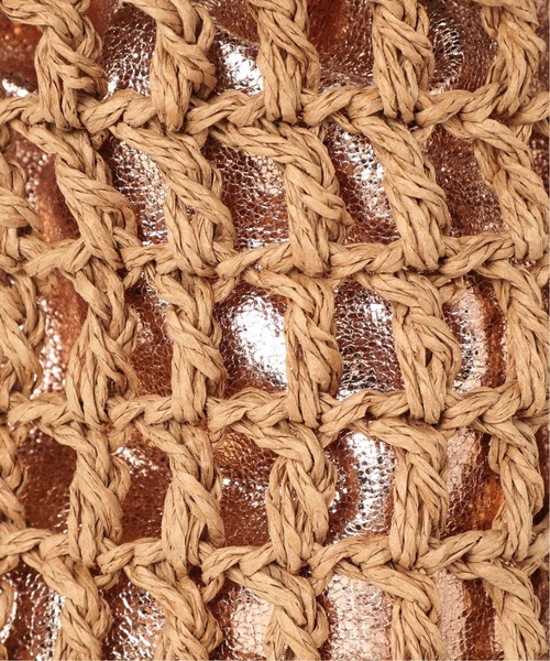 Laugoa（ラウゴア）の「LAUGOA ペーパーメッシュシリンダーバッグ◆（トートバッグ・レディース・ベージュ・FREE）」の6枚目の写真