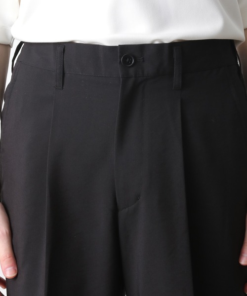 JUNRED（ジュンレッド）の「クールブロードワンタックストレートパンツ（スラックス・メンズ・ブラック/ブラウン系その他/ラベンダー・S/M/L）」の9枚目の写真