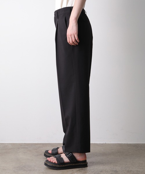 JUNRED（ジュンレッド）の「クールブロードワンタックストレートパンツ（スラックス・メンズ・ブラック/ブラウン系その他/ラベンダー・S/M/L）」の7枚目の写真