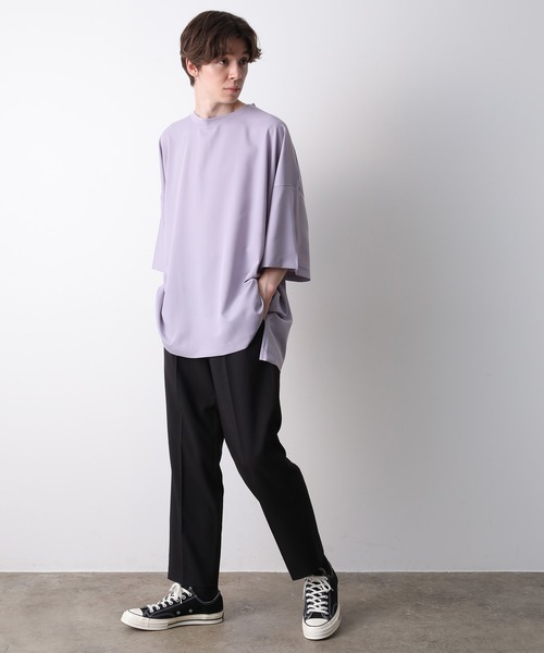 JUNRED（ジュンレッド）の「クールブロードワンタックストレートパンツ（スラックス・メンズ・ブラック/ブラウン系その他/ラベンダー・S/M/L）」の15枚目の写真