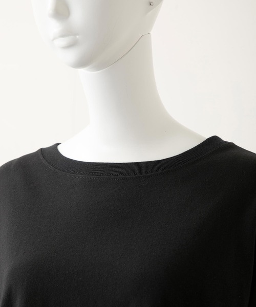 MILKFED.（ミルクフェド）の「RANDOM BAR LOGO TOP（Tシャツ/カットソー・レディース・ライトピンク/ブラック/ホワイト/ブラウン・ONE SIZE）」の6枚目の写真