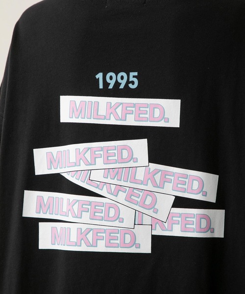 MILKFED.（ミルクフェド）の「RANDOM BAR LOGO TOP（Tシャツ/カットソー・レディース・ライトピンク/ブラック/ホワイト/ブラウン・ONE SIZE）」の10枚目の写真