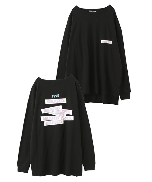 MILKFED.（ミルクフェド）の「RANDOM BAR LOGO TOP（Tシャツ/カットソー・レディース・ライトピンク/ブラック/ホワイト/ブラウン・ONE SIZE）」の19枚目の写真