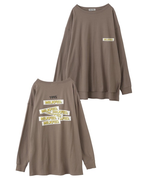 MILKFED.（ミルクフェド）の「RANDOM BAR LOGO TOP（Tシャツ/カットソー・レディース・ライトピンク/ブラック/ホワイト/ブラウン・ONE SIZE）」の20枚目の写真