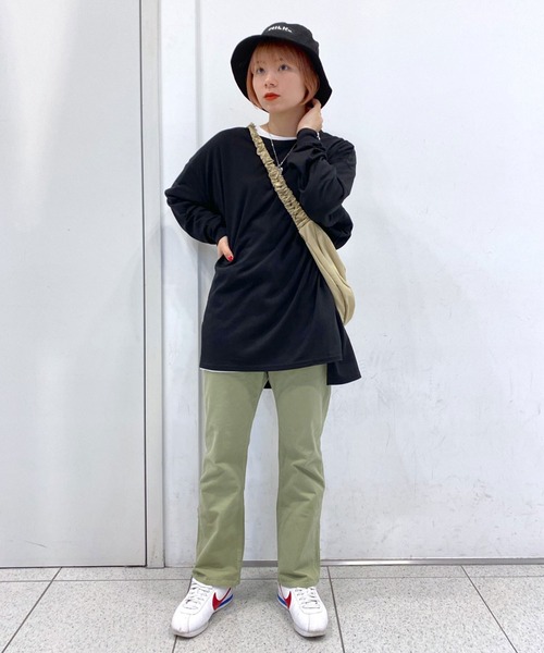 MILKFED.（ミルクフェド）の「RANDOM BAR LOGO TOP（Tシャツ/カットソー・レディース・ライトピンク/ブラック/ホワイト/ブラウン・ONE SIZE）」の16枚目の写真