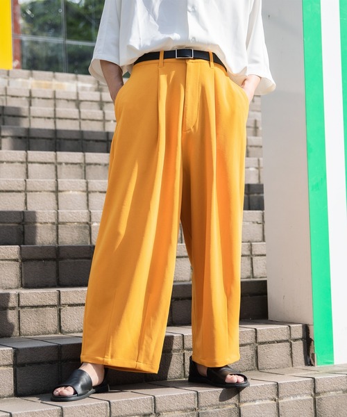 Adoon plain（アドーンプレーン）の「【Adoon plain】ナシジワイドバルーンパンツ（その他パンツ・メンズ・ブラック/イエロー/オフホワイト・SMALL/MEDIUM/LARGE）」の3枚目の写真