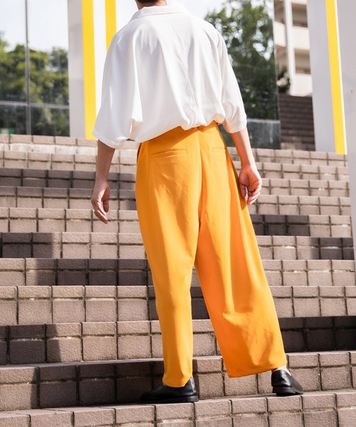 Adoon plain（アドーンプレーン）の「【Adoon plain】ナシジワイドバルーンパンツ（その他パンツ・メンズ・ブラック/イエロー/オフホワイト・SMALL/MEDIUM/LARGE）」の17枚目の写真