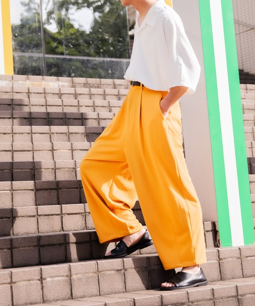 Adoon plain（アドーンプレーン）の「【Adoon plain】ナシジワイドバルーンパンツ（その他パンツ・メンズ・ブラック/イエロー/オフホワイト・SMALL/MEDIUM/LARGE）」の18枚目の写真