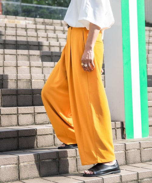 Adoon plain（アドーンプレーン）の「【Adoon plain】ナシジワイドバルーンパンツ（その他パンツ・メンズ・ブラック/イエロー/オフホワイト・SMALL/MEDIUM/LARGE）」の22枚目の写真