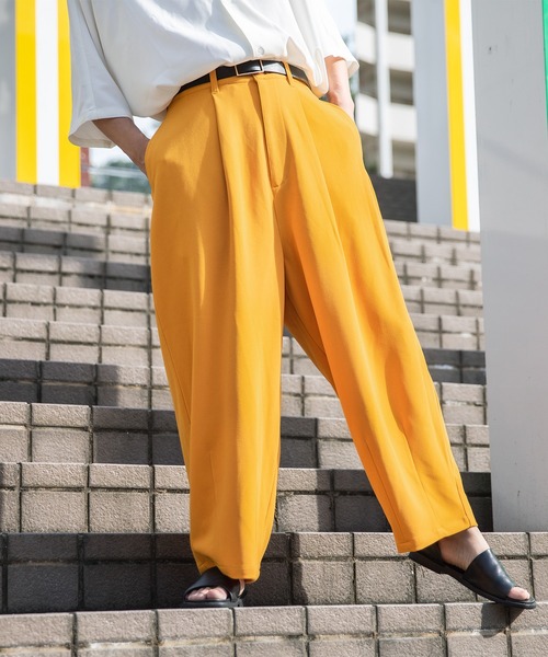 Adoon plain（アドーンプレーン）の「【Adoon plain】ナシジワイドバルーンパンツ（その他パンツ・メンズ・ブラック/イエロー/オフホワイト・SMALL/MEDIUM/LARGE）」の20枚目の写真