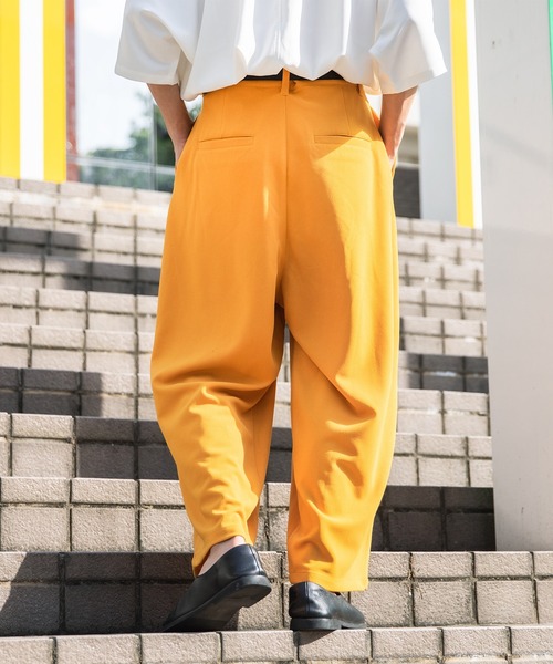 Adoon plain（アドーンプレーン）の「【Adoon plain】ナシジワイドバルーンパンツ（その他パンツ・メンズ・ブラック/イエロー/オフホワイト・SMALL/MEDIUM/LARGE）」の21枚目の写真