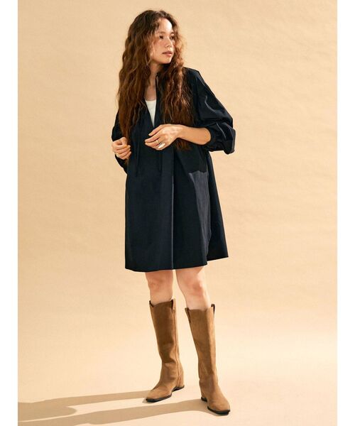 Ungrid(アングリッド)の「インソールデザインウエスタンブーツ(ブーツ・レディース・ブラック/ベージュ・L/M/S)」の4枚目の写真