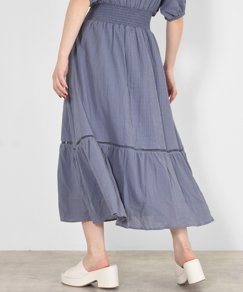 w closet(ダブルクローゼット)の「楊柳カシュクールワンピース(ワンピース・レディース・ブラック/パープル/カーキ/オレンジ・FREE)」の17枚目の写真